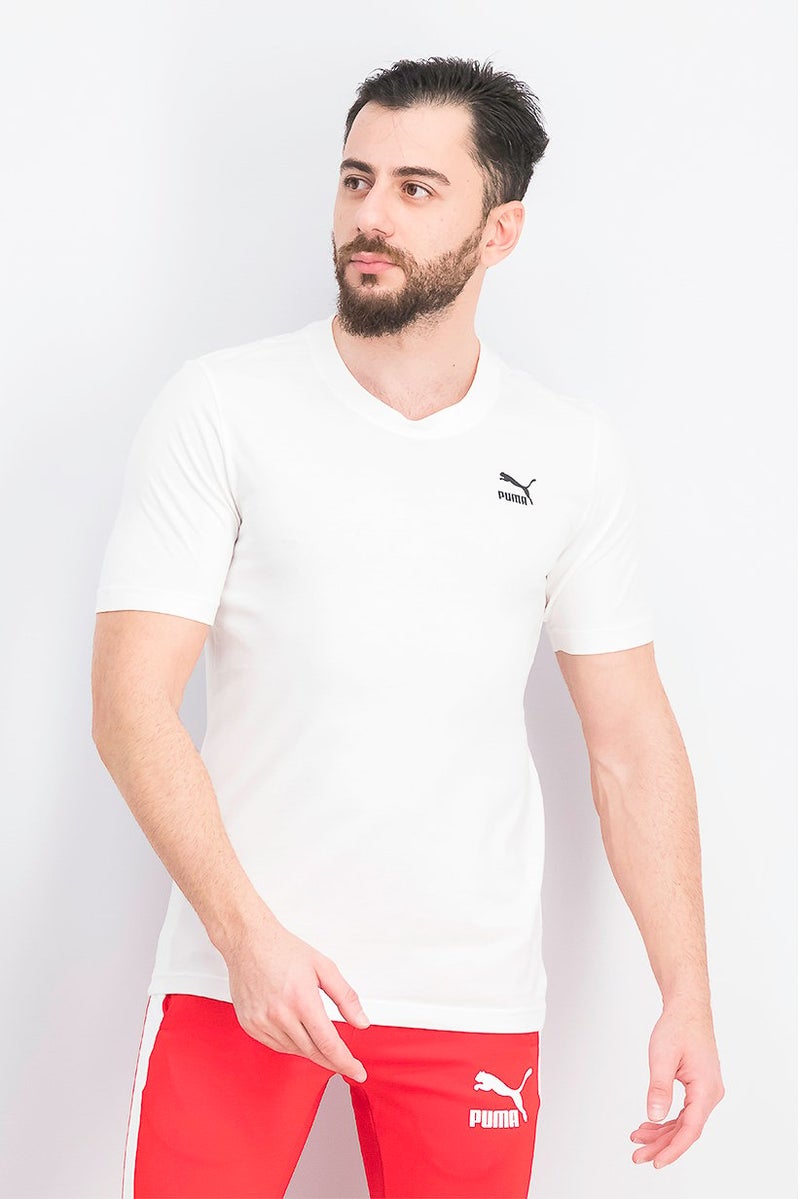 PUMA Men Regular Fit Short Sleeve Training T-shirt, White - Image 1